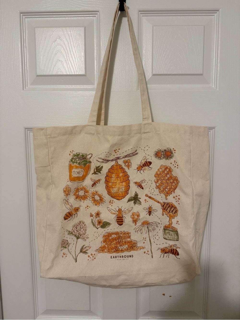 Earthbound Honey bee tote bag